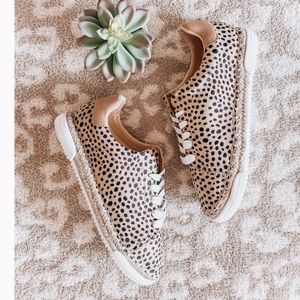 Leopard espadrille sneakers